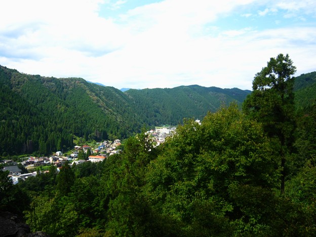 郡上八幡城への道