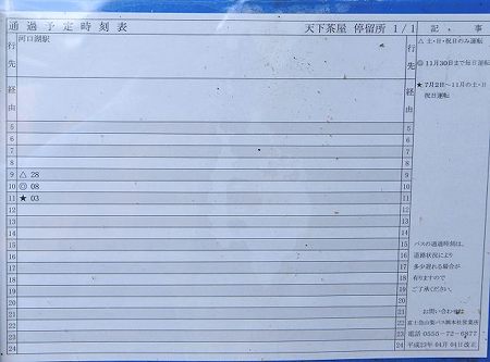 時刻表