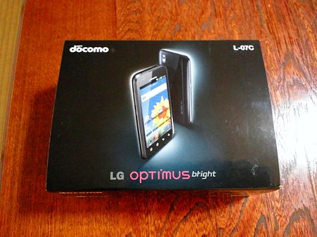 optimus bright L-07C 箱