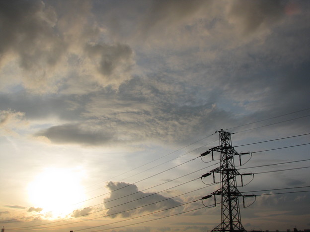 １６：４５の西の空